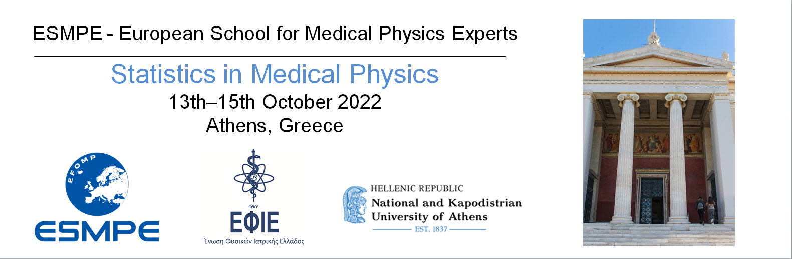 European School for Medical Physics Experts - Autumn edition 